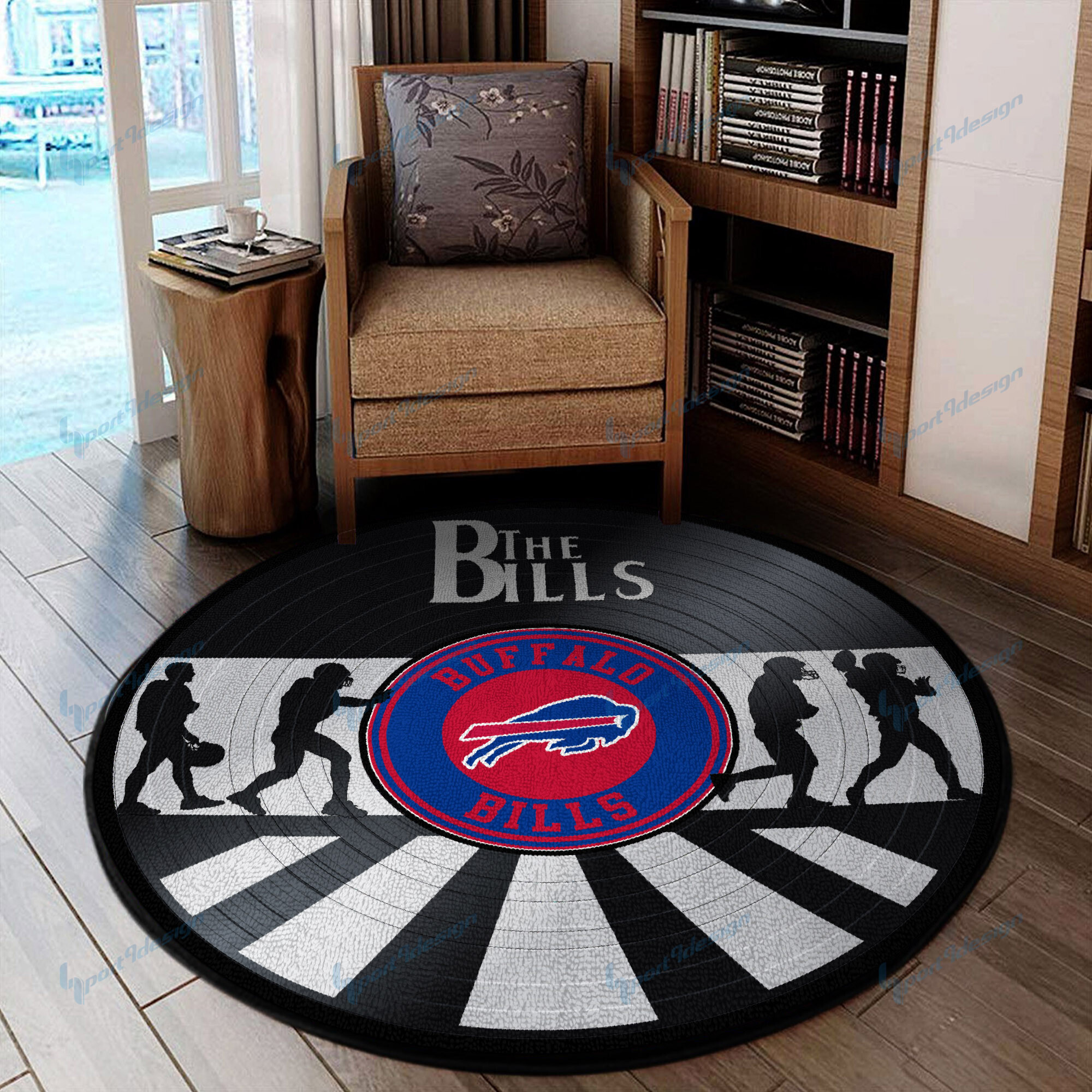 Buffalo Bills Abbey Road Vinyl Rug