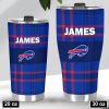 Buffalo Bills Autumn Tailgate Plaid Tumbler 20oz 30oz