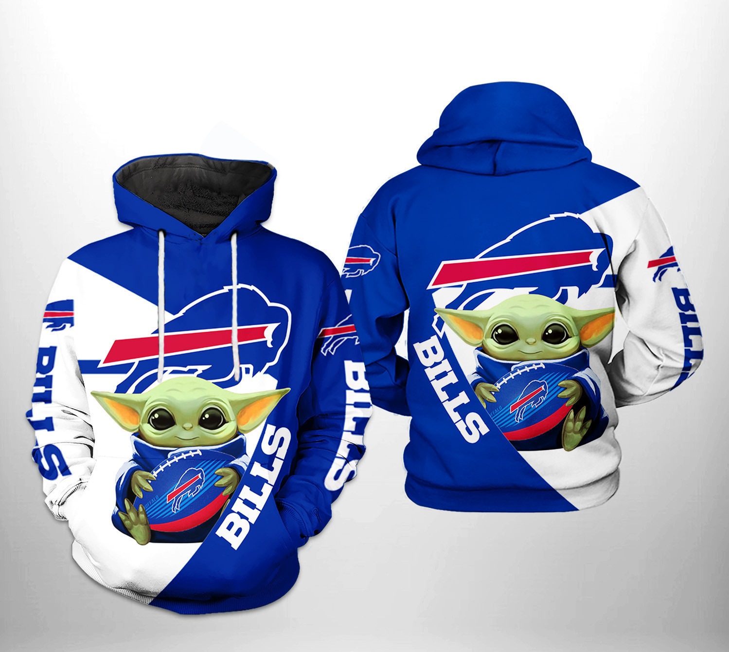 Buffalo Bills Baby Yoda Fan Hoodie