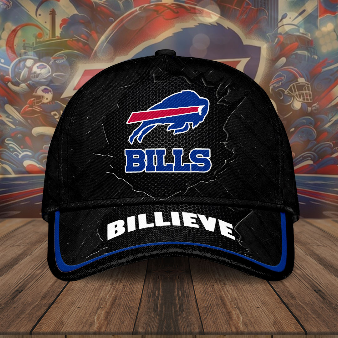 Buffalo Bills Believe The Grind Blackout Baseball Cap