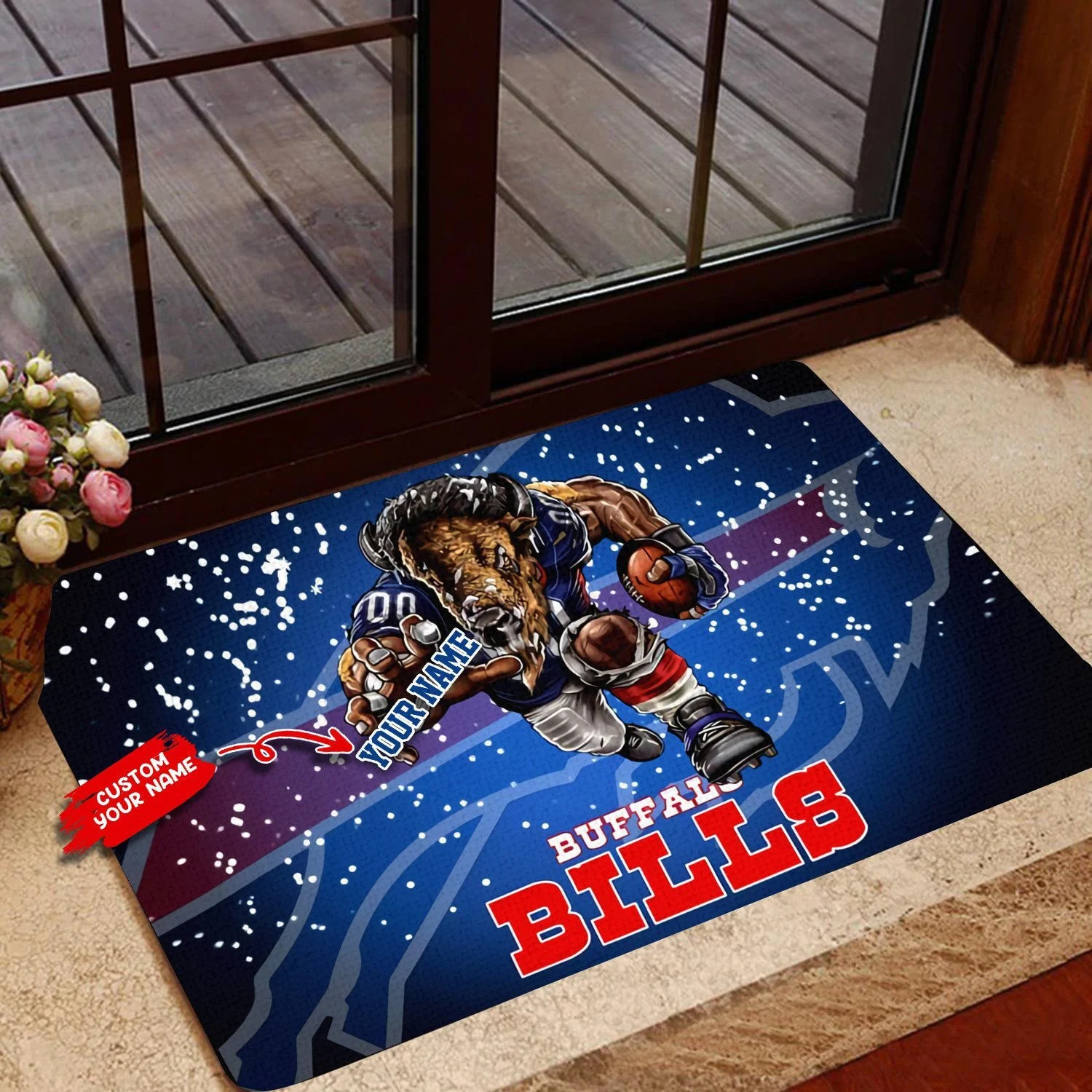 Buffalo Bills Bison Power Doormat