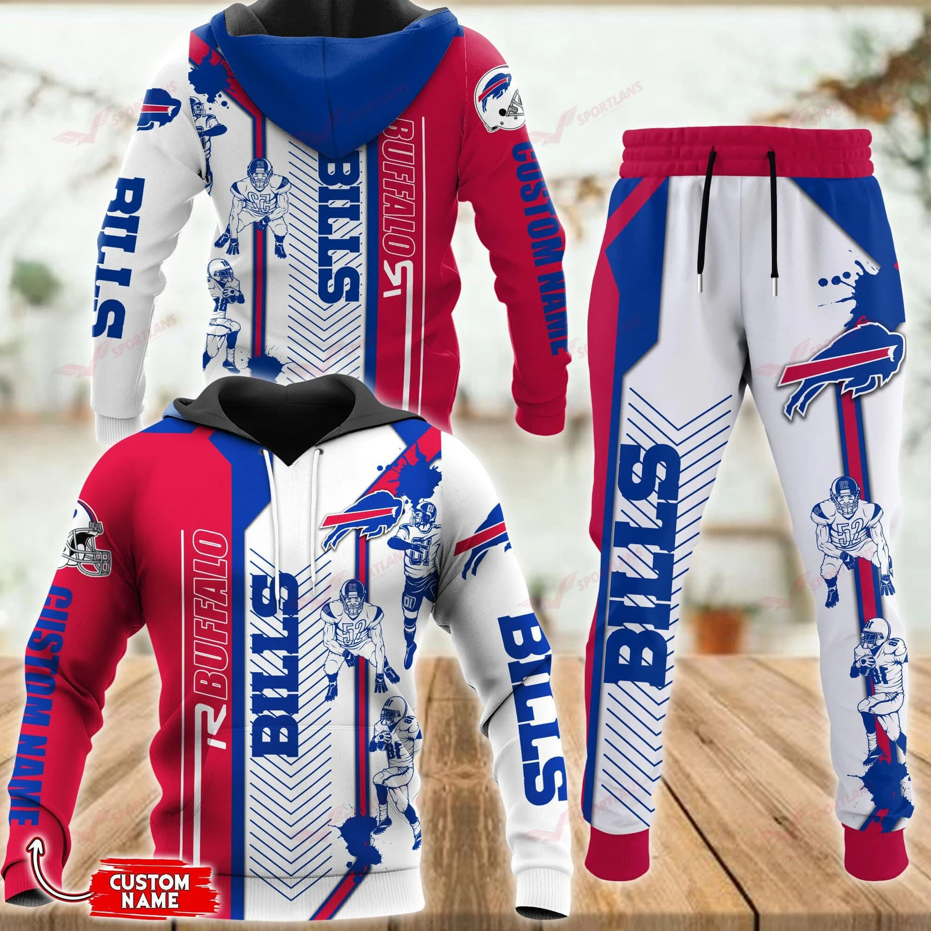 Buffalo Bills Bold Action Sports Hoodie