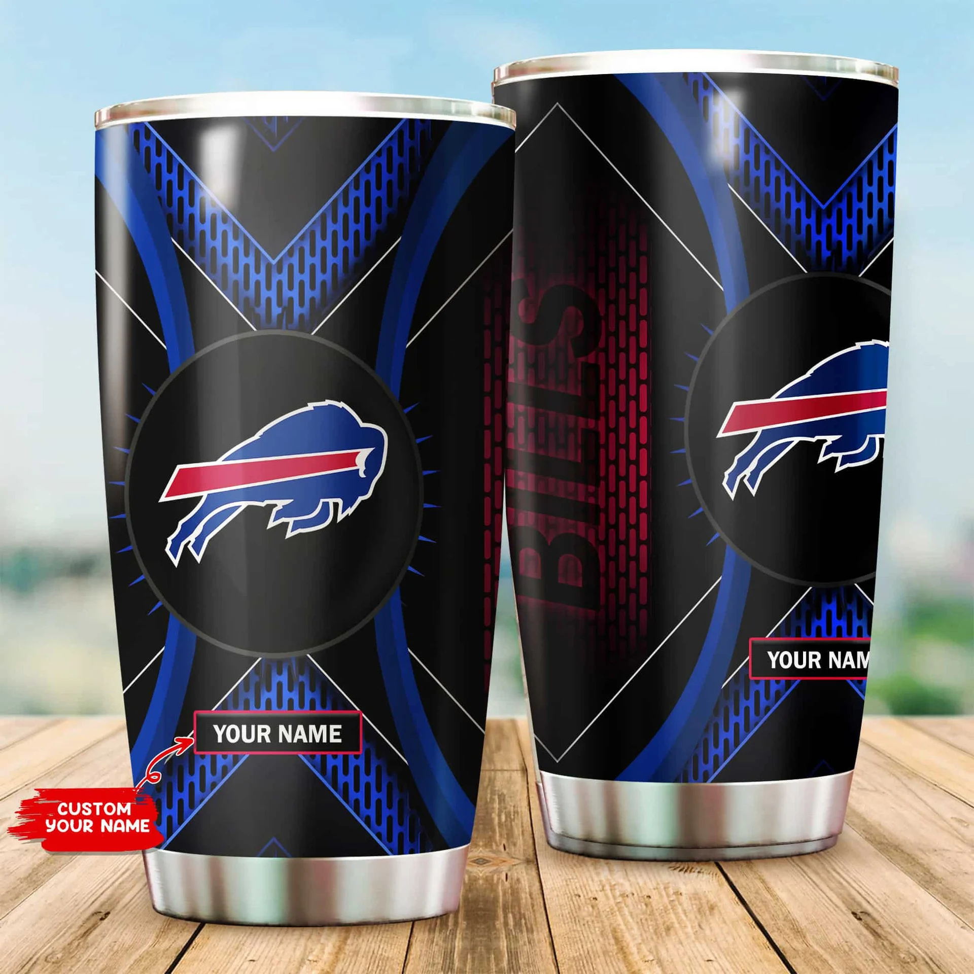Buffalo Bills Bold Custom Tumbler