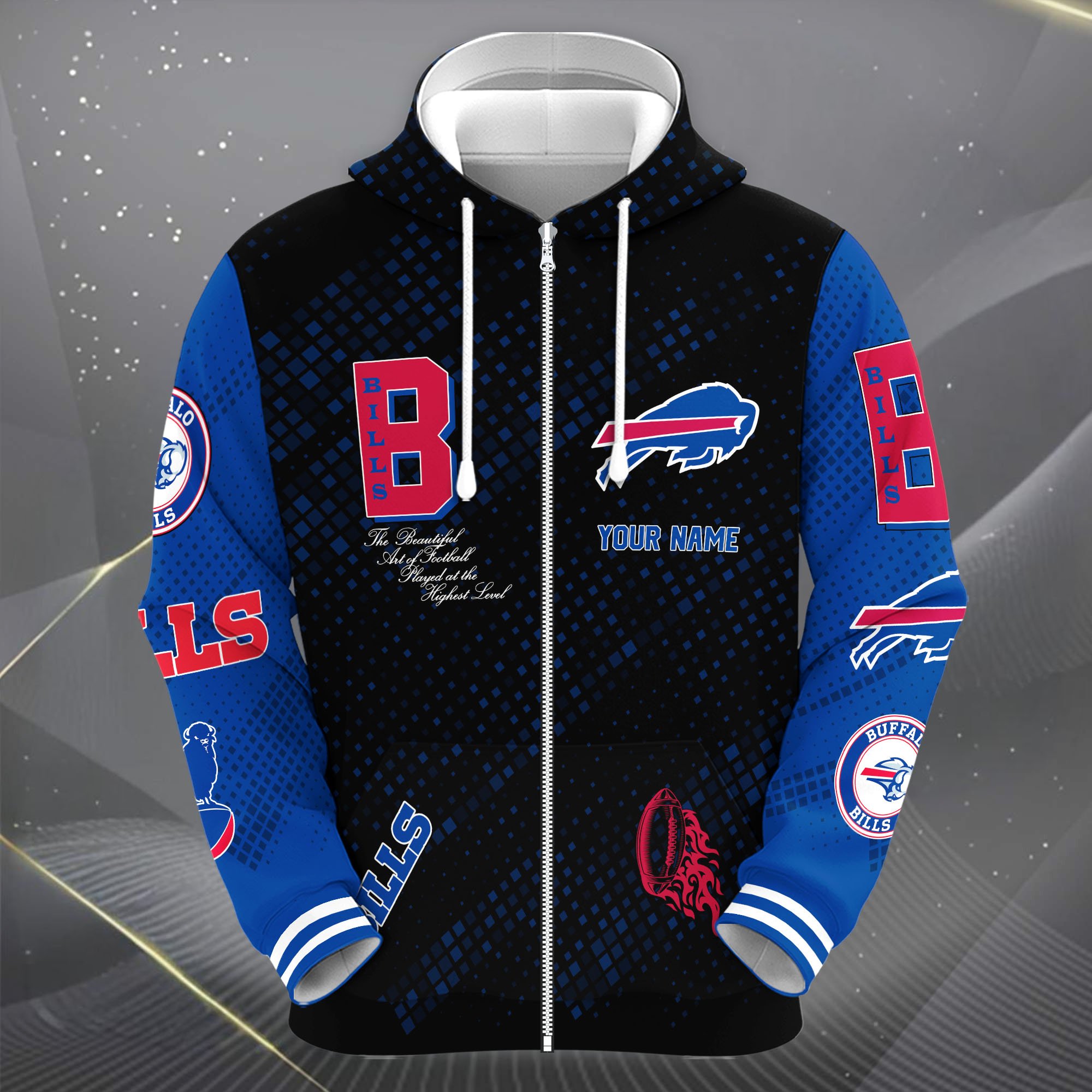 Buffalo Bills Bold Graphic Hoodie front