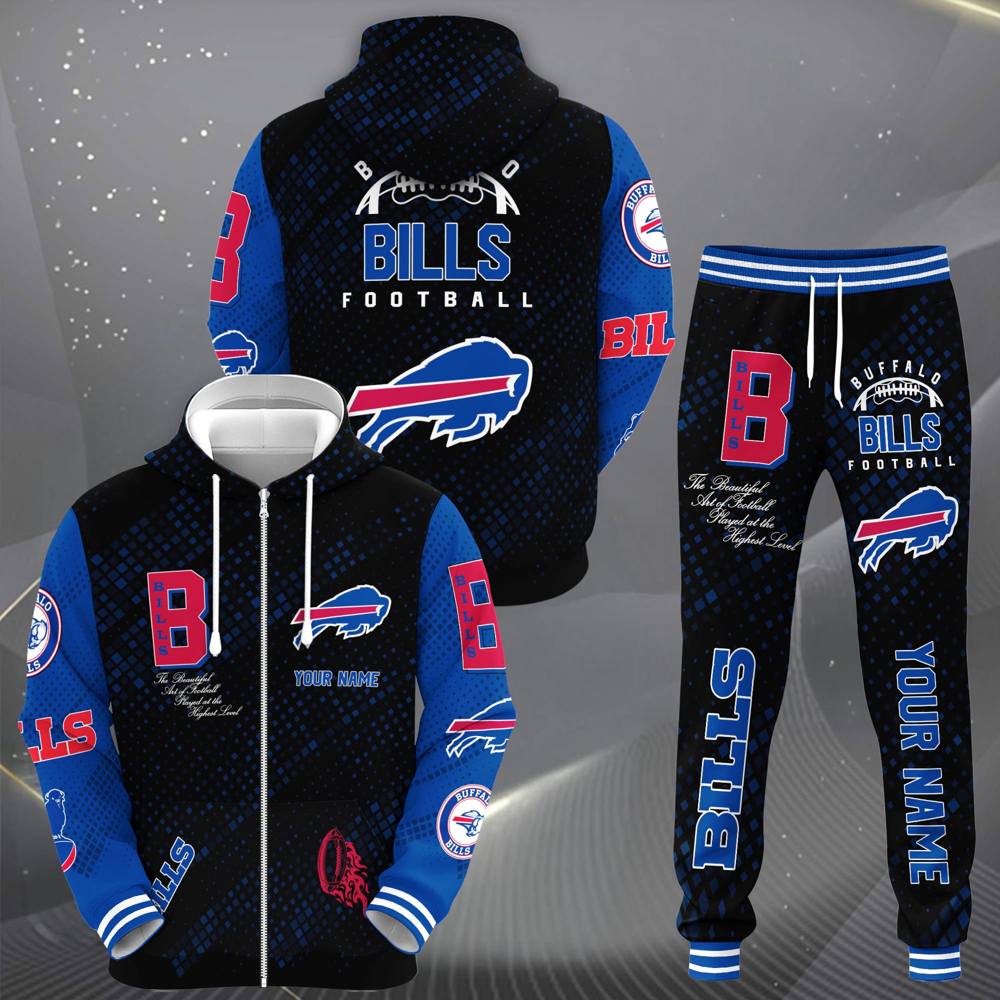 Buffalo Bills Bold Graphic Hoodie & Jogger Set