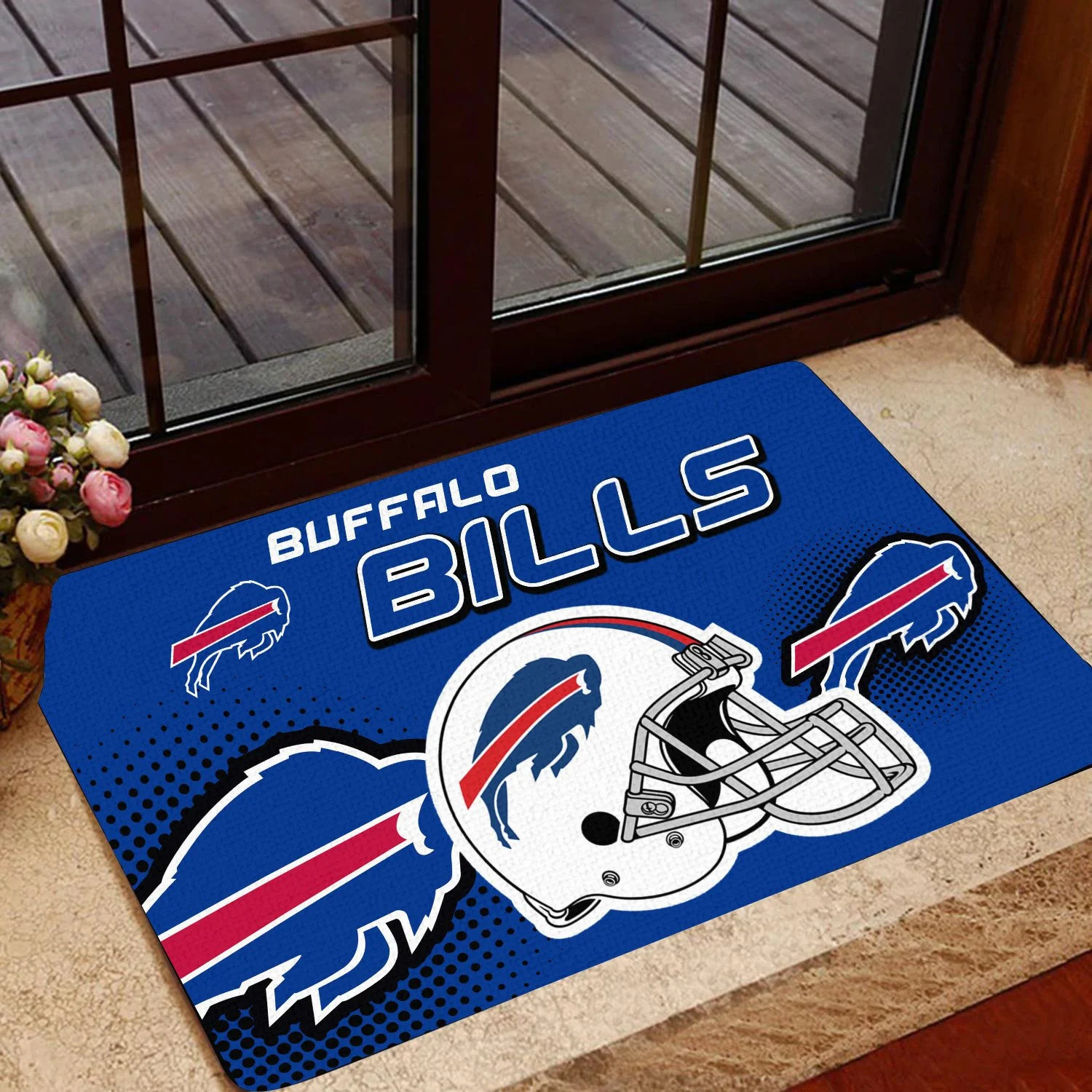 Buffalo Bills Bold Helmet Doormat