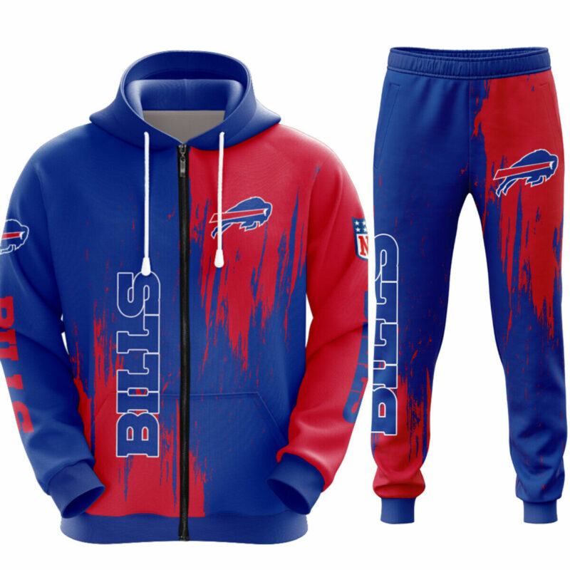 Buffalo Bills Bold Stripes Hoodie & Jogger Set