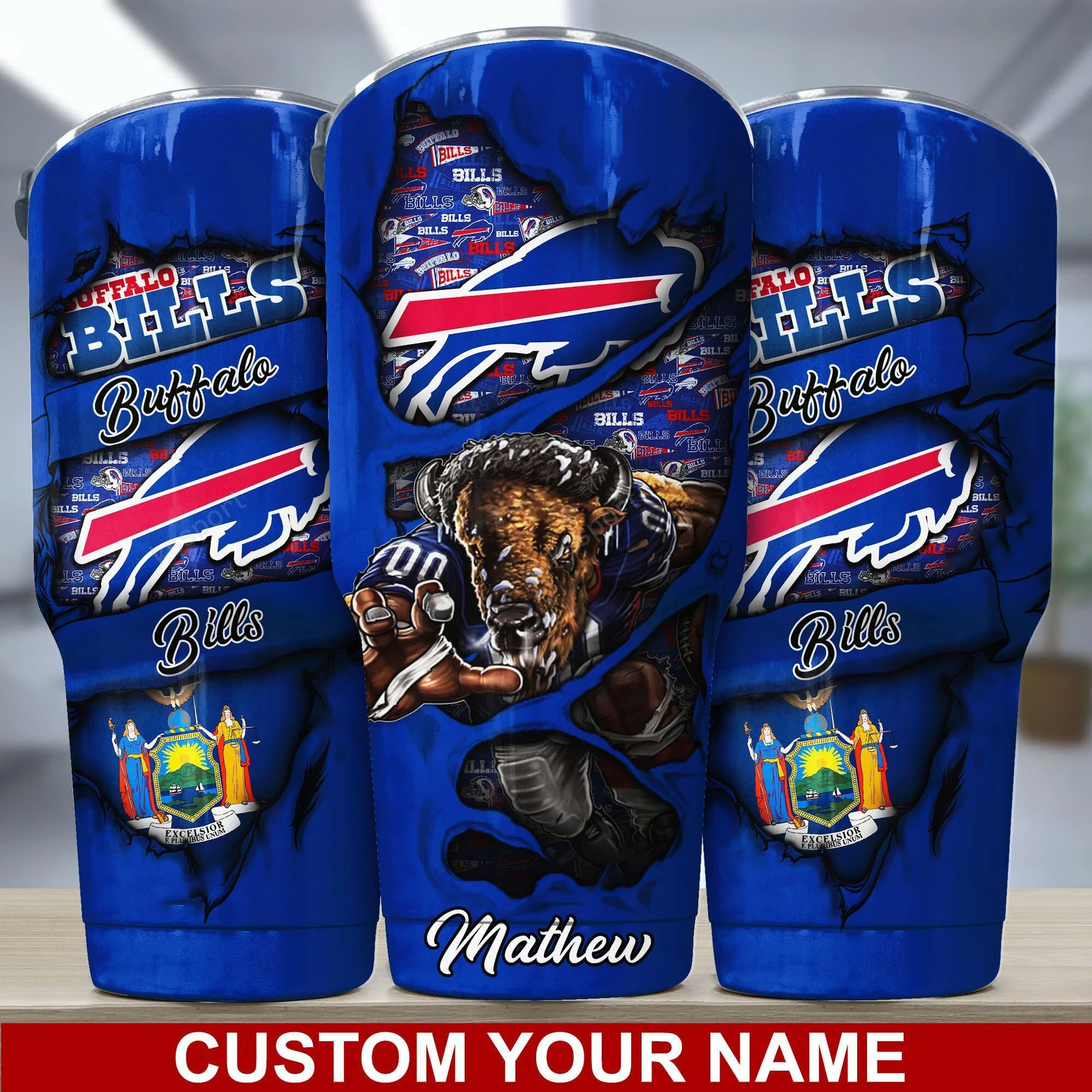 Buffalo Bills Buffalo Spirit Custom Tumbler