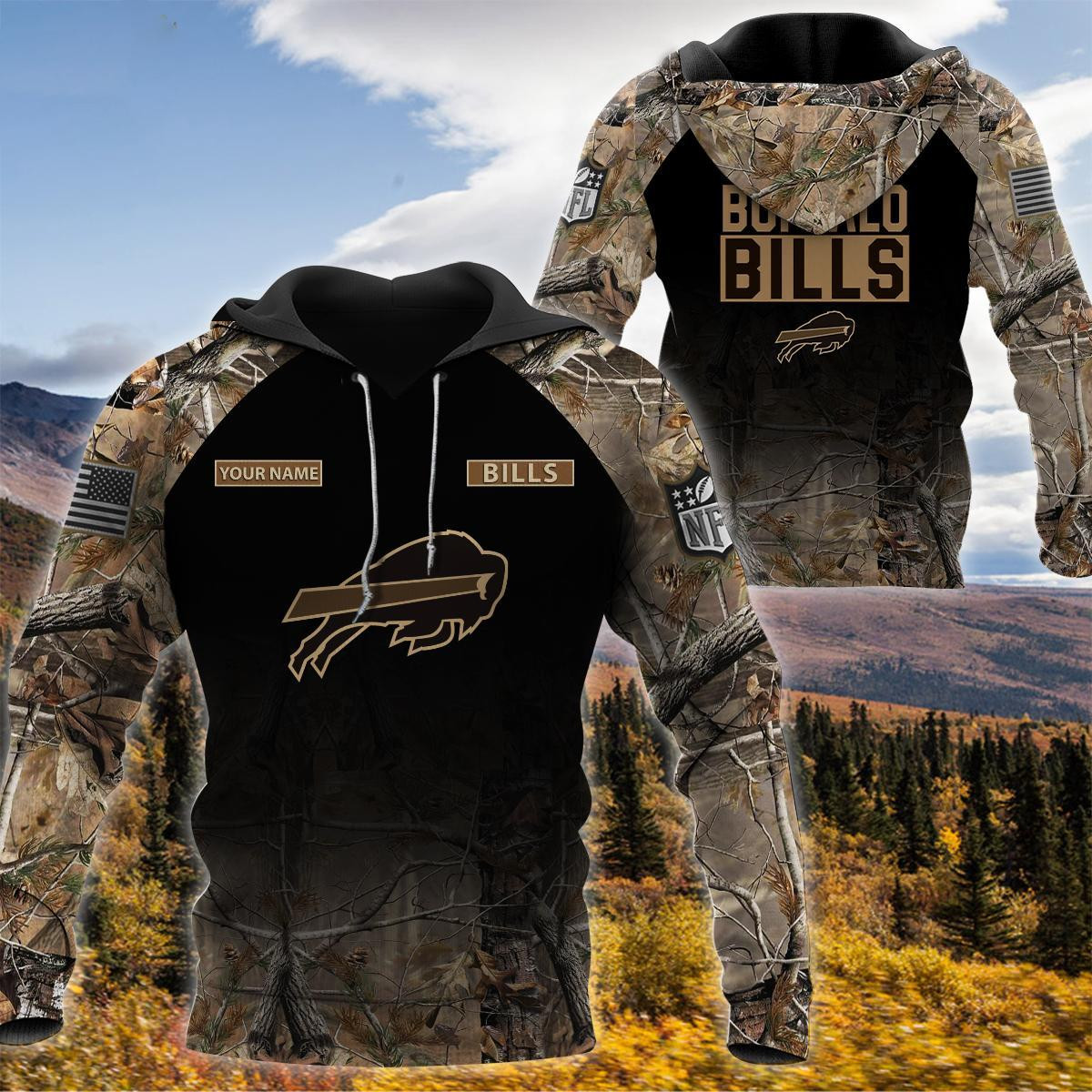 Buffalo Bills Camo Champion Hoodie