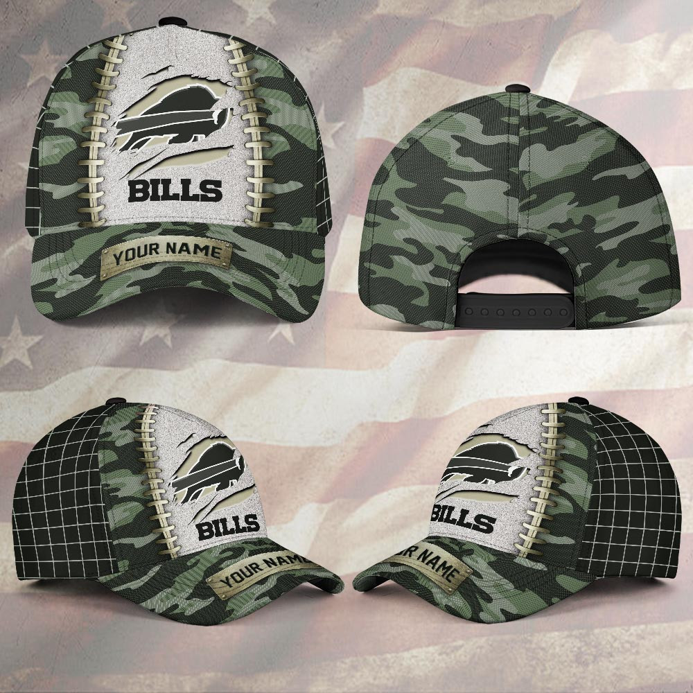 Buffalo Bills Camouflage Stitch Baseball Cap Combo