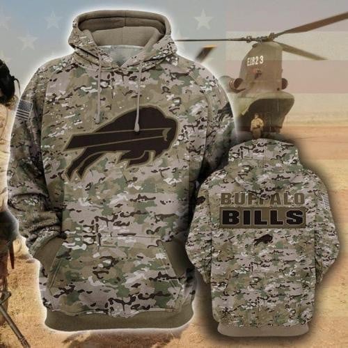 Buffalo Bills Camouflage Tactical Hoodie