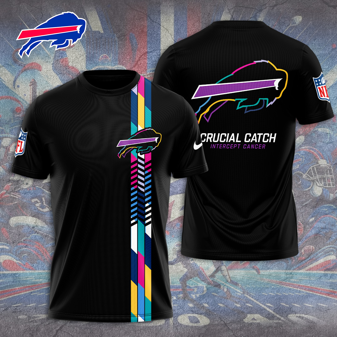 Buffalo Bills Crucial Catch Intercept Cancer Awareness Shirt