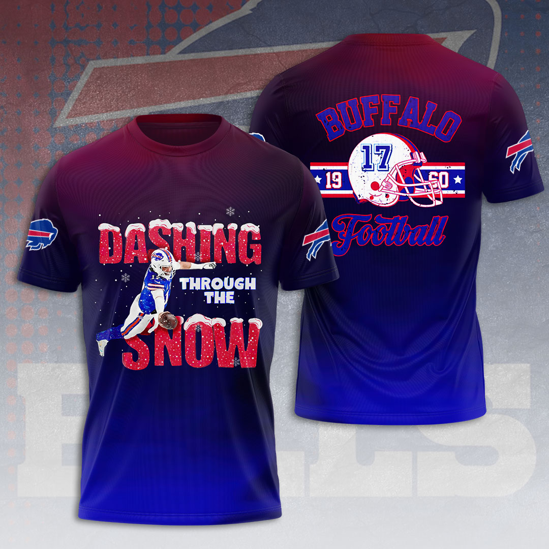 Buffalo Bills Dashing Through the Snow Christmas Shirt