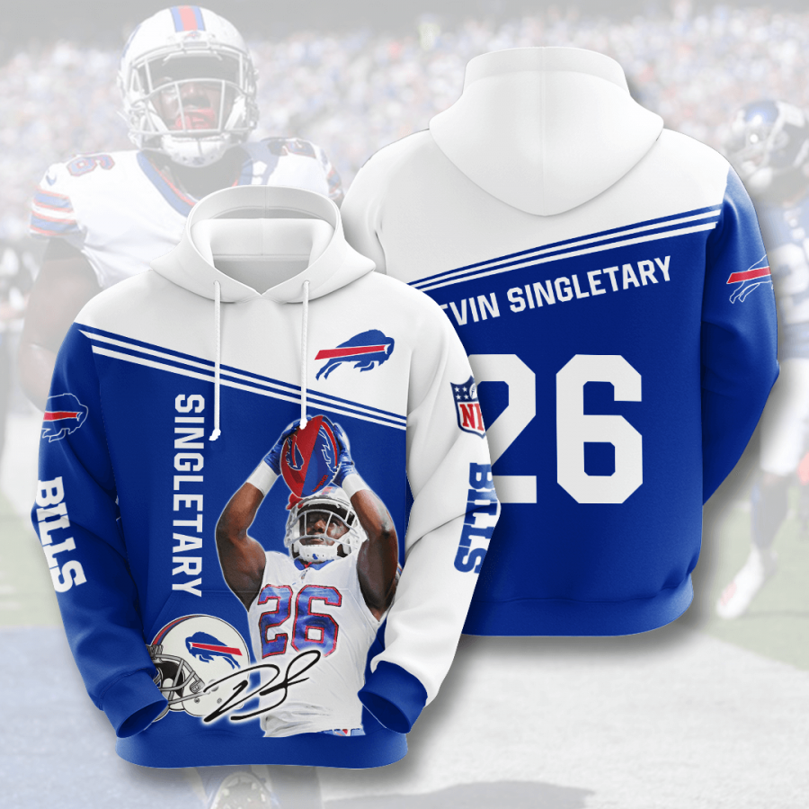 Buffalo Bills Devin Singletary Heroic Play Hoodie