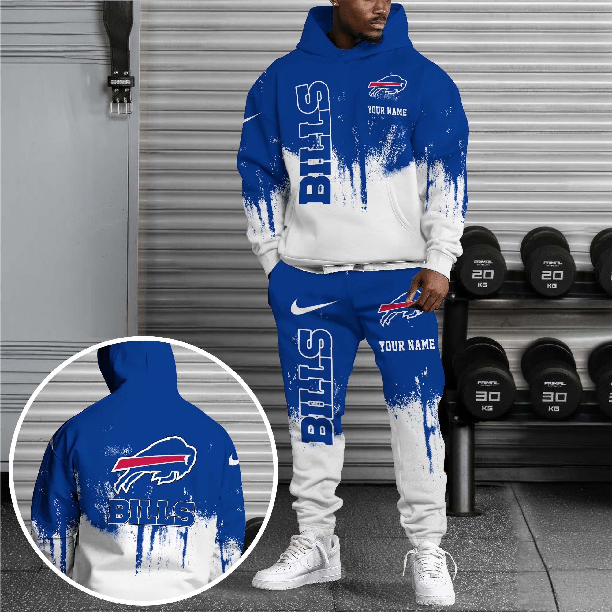 Buffalo Bills Drip Splash Hoodie & Jogger Set