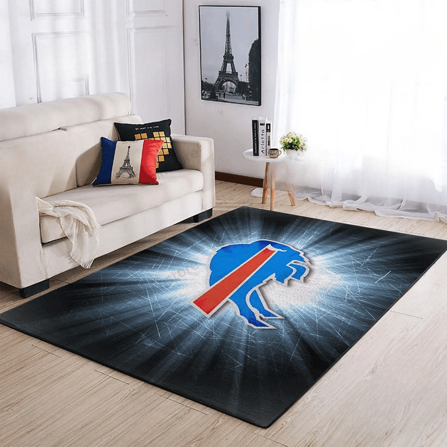 Buffalo Bills Electric Burst Area Rug