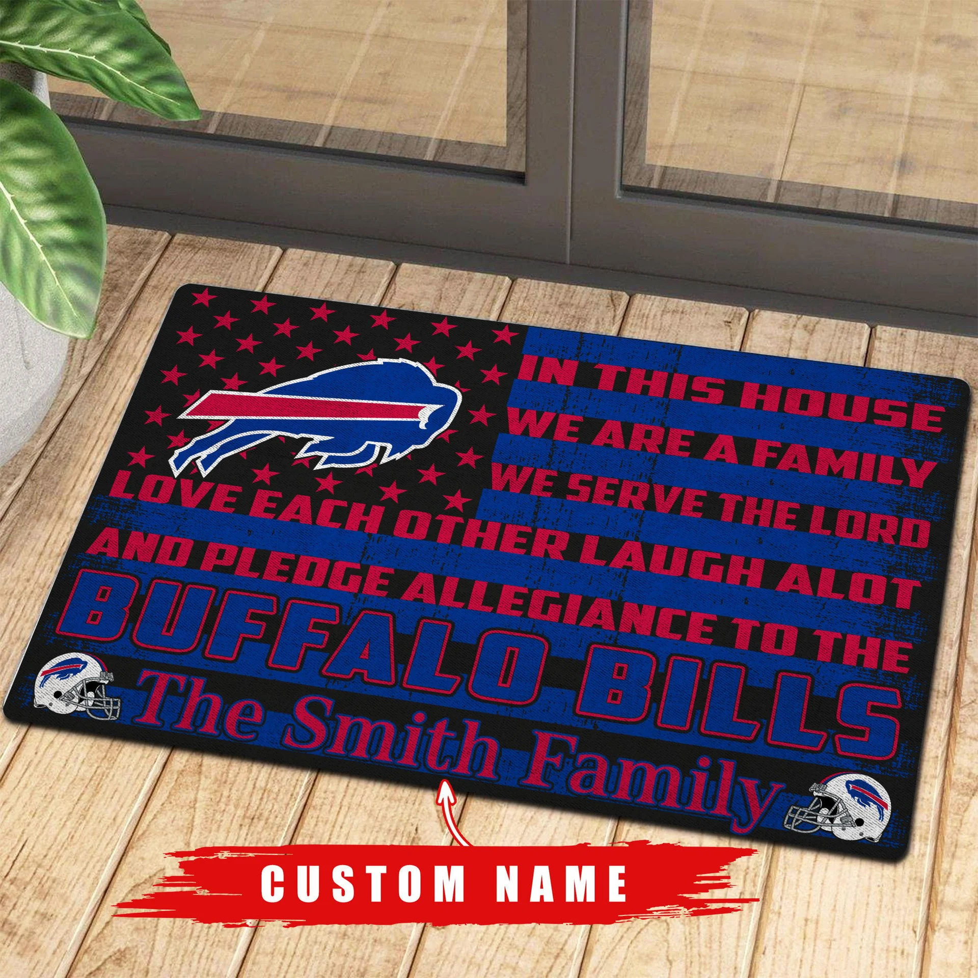Buffalo Bills Family Pledge Doormat