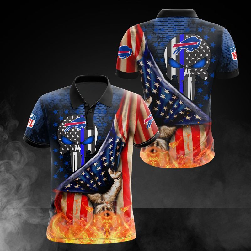 Buffalo Bills Flag Fury Polo Shirt