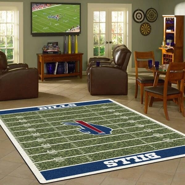 Buffalo Bills Football Field Area Rug