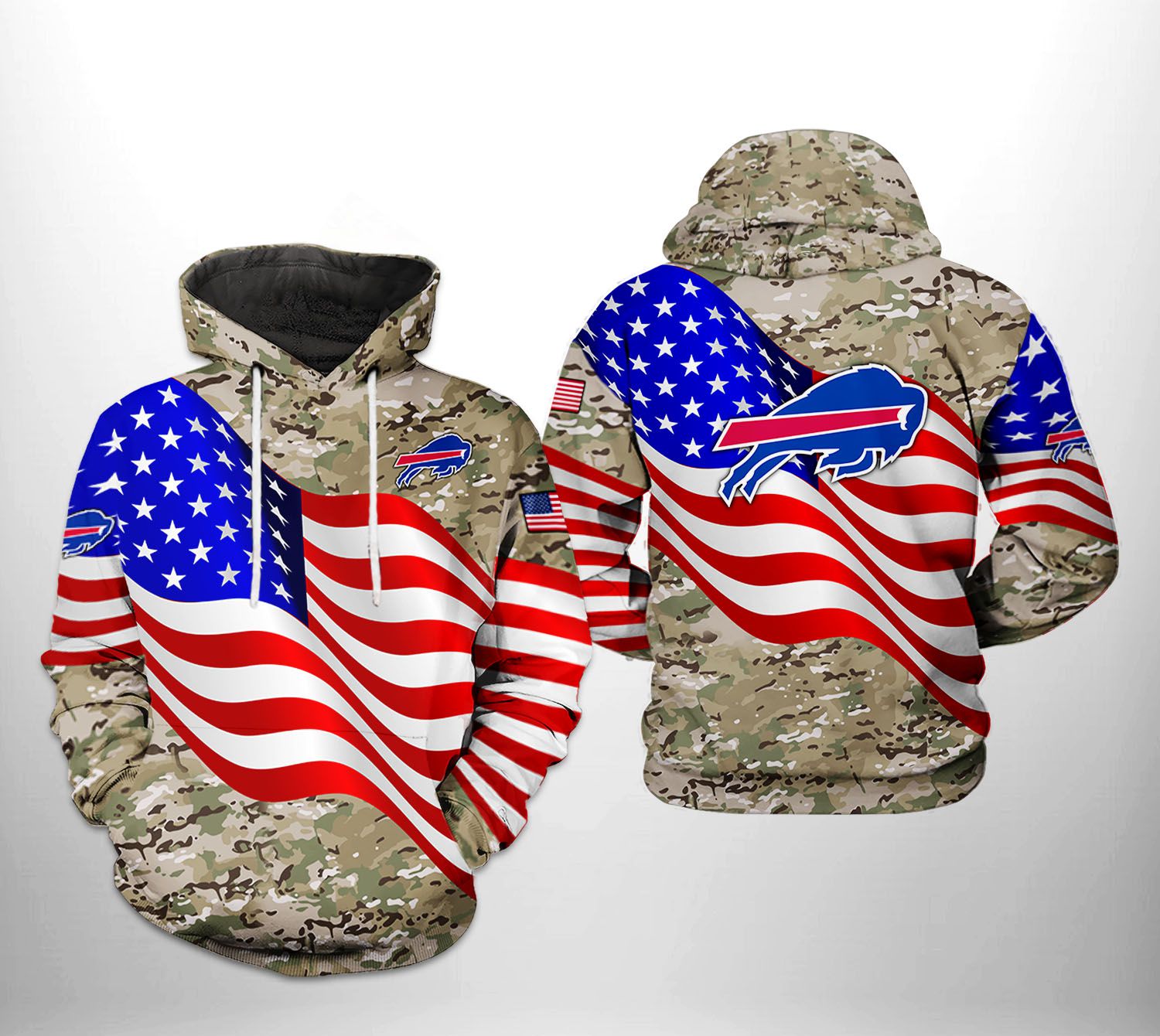 Buffalo Bills Freedom Wave Hoodie