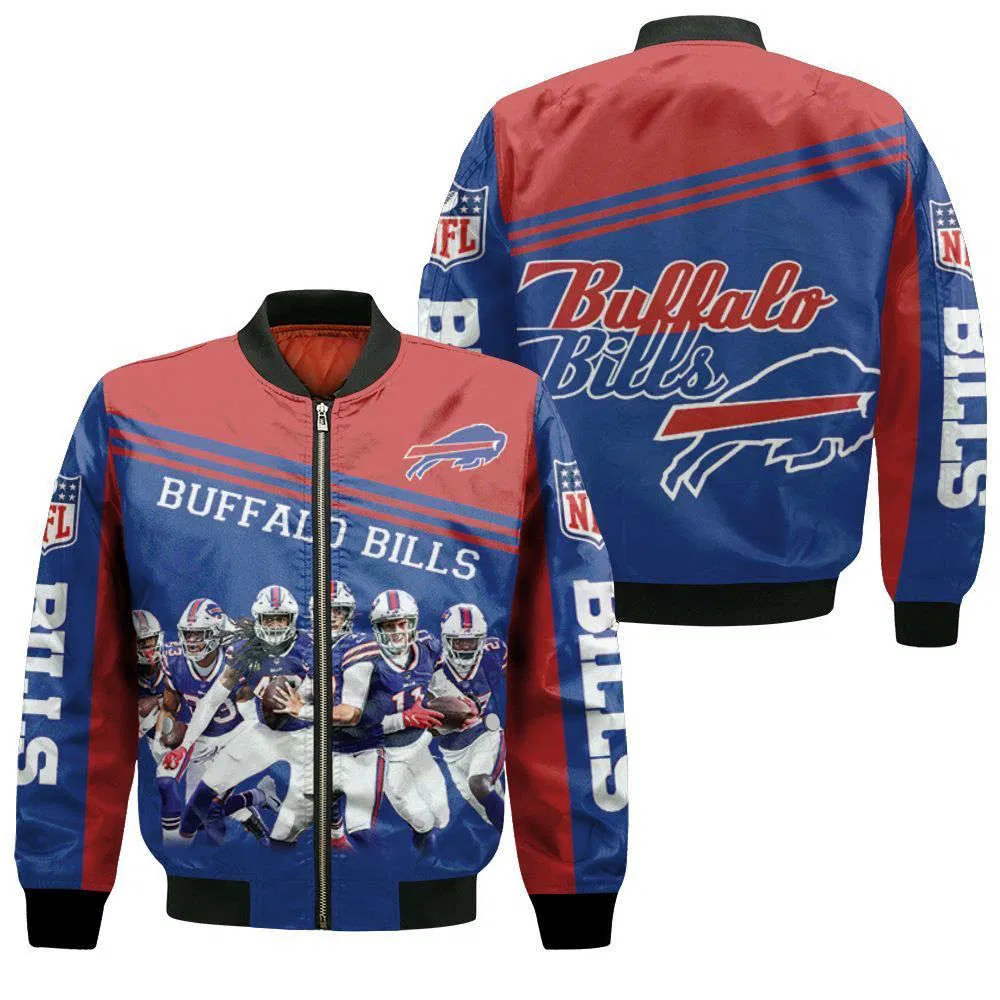 Buffalo Bills Gridiron Charge Bomber Jacket