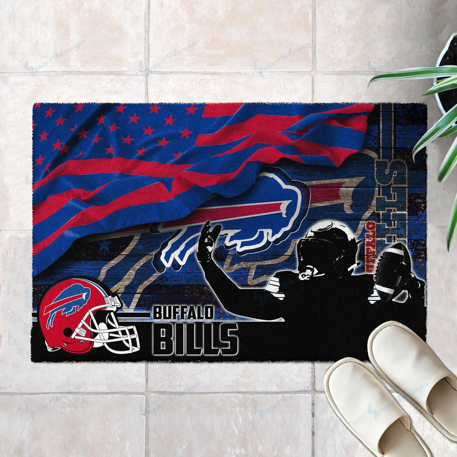Buffalo Bills Gridiron Spirit Doormat