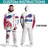 Buffalo Bills Grunge Football Hoodie & Jogger Set custom name