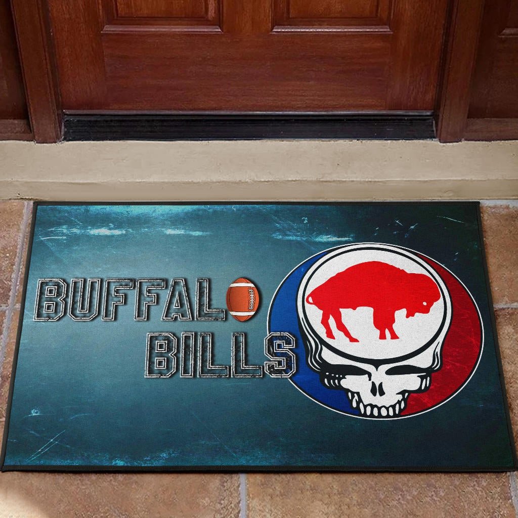 Buffalo Bills In Skull Brain Universe Scale Doormat