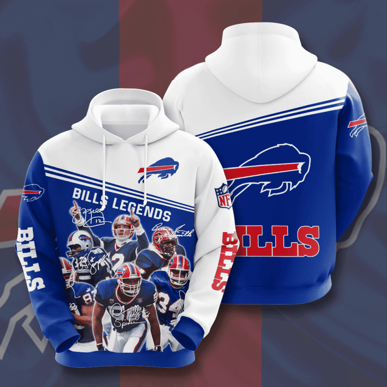 Buffalo Bills Legends Signed Hoodie