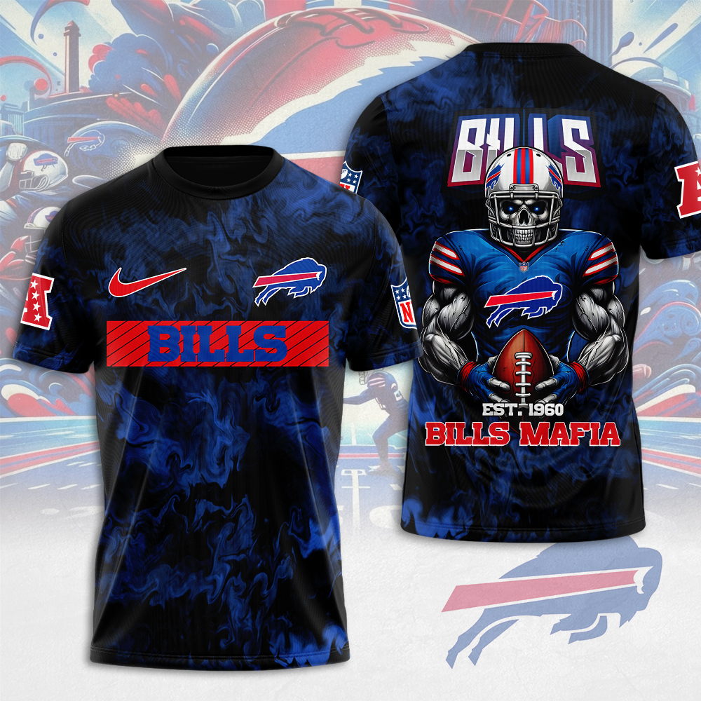 Buffalo Bills Mafia Skull Power Game Day Shirt