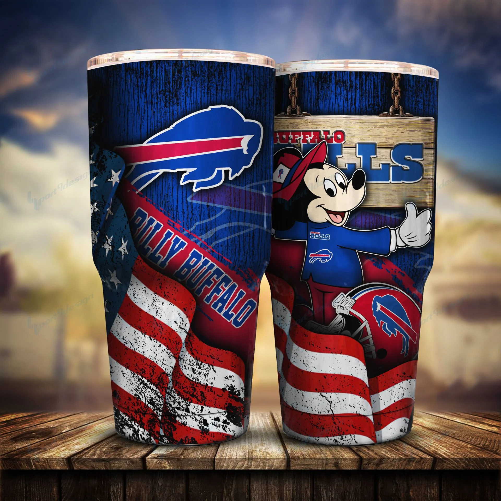 Buffalo Bills Mickey Mouse Patriot Tumbler