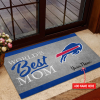Buffalo Bills Mother's Day Personalized Name Rubber Base Doormat