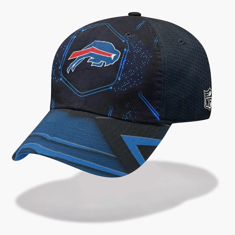 Buffalo Bills Neon Fusion Baseball Cap left side