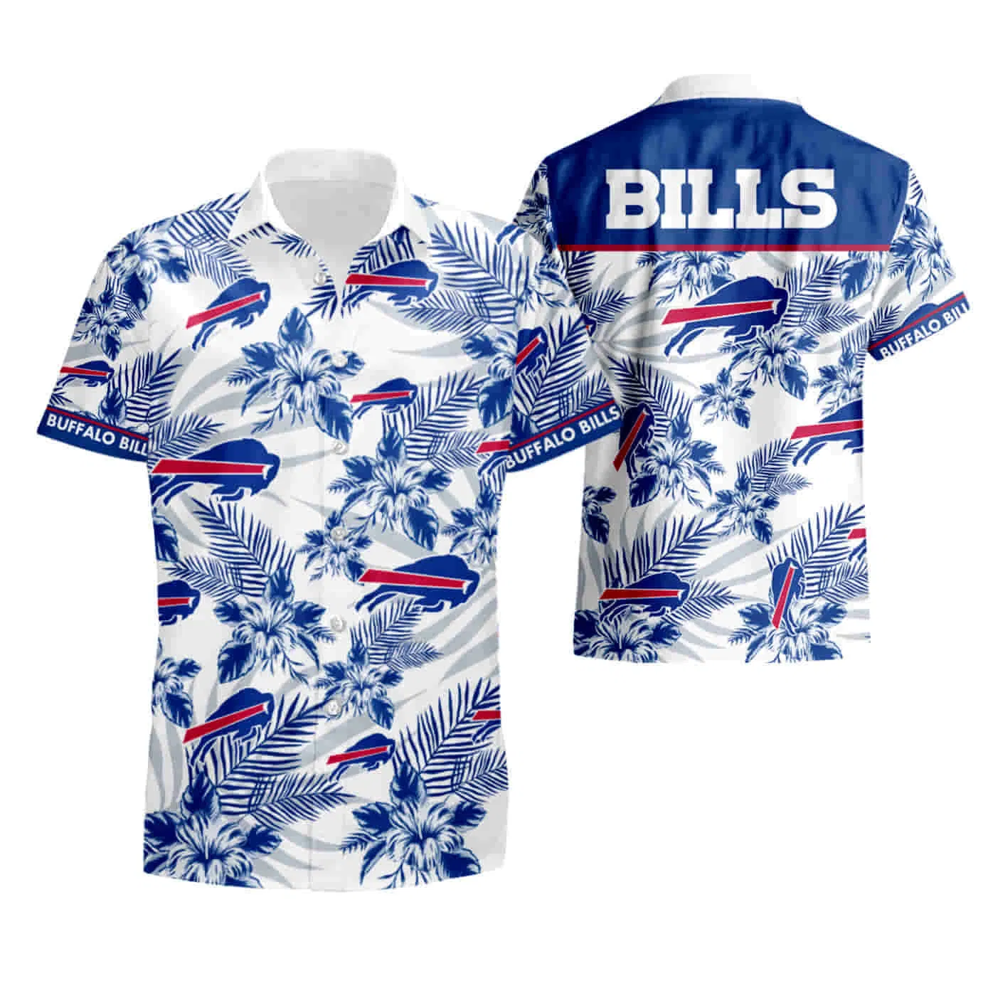Buffalo Bills Ocean Breeze Floral Hawaiian Shirt