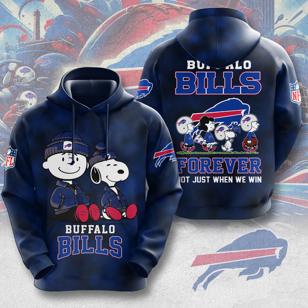 Buffalo Bills Peanuts Forever Fan Hoodie