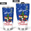 Buffalo Bills Peanuts Merry Mafia Christmas Tumbler 20oz 30oz