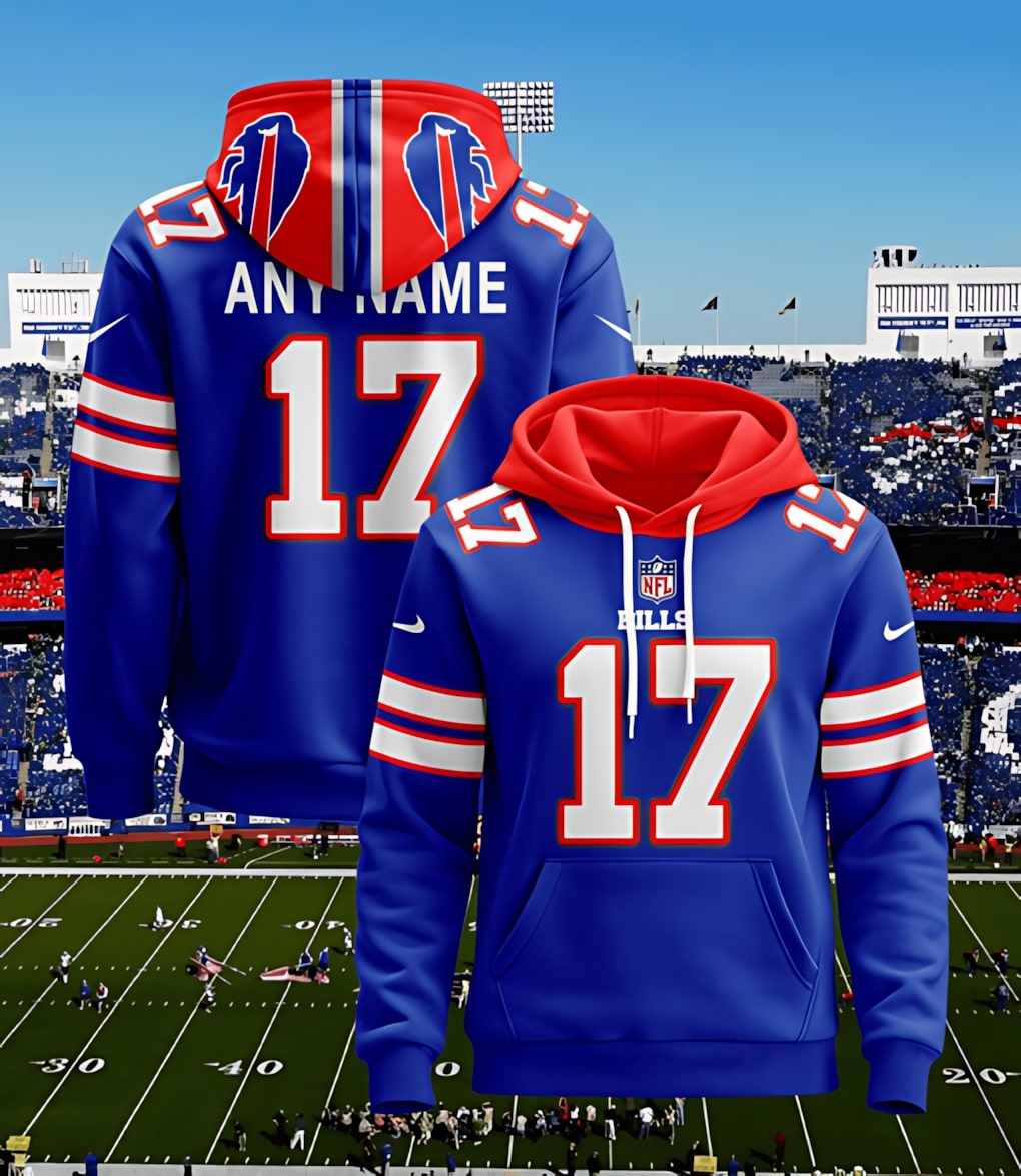 Buffalo Bills Personalized Game Day Blue Hoodie