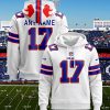 Buffalo Bills Personalized Game Day White Hoodie