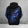 Buffalo Bills Phantom Skull Hoodie back