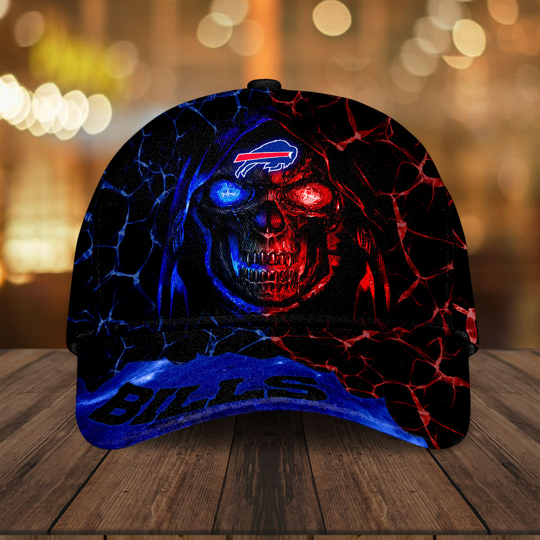 Buffalo Bills Red & Blue Reaper Fanatic Baseball Cap
