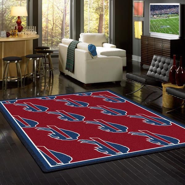 Buffalo Bills Repeat Carpet Living Room Rug