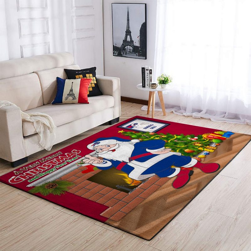 Buffalo Bills Santa’s Christmas Eve Adventure Rug