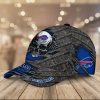 Buffalo Bills Skull and Metal Baseball Cap left side