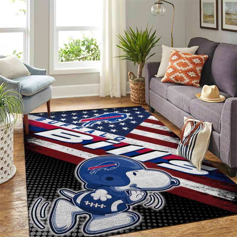 Buffalo Bills Snoopy Gridiron Adventure Rug