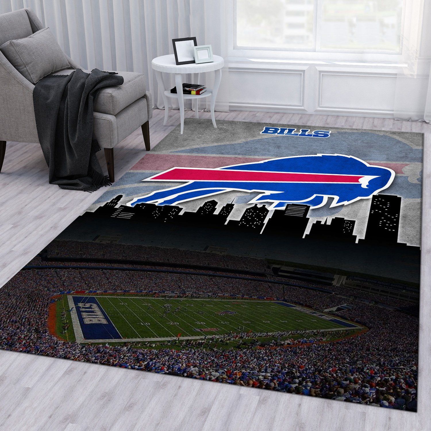 Buffalo Bills Stadium Glory Rug