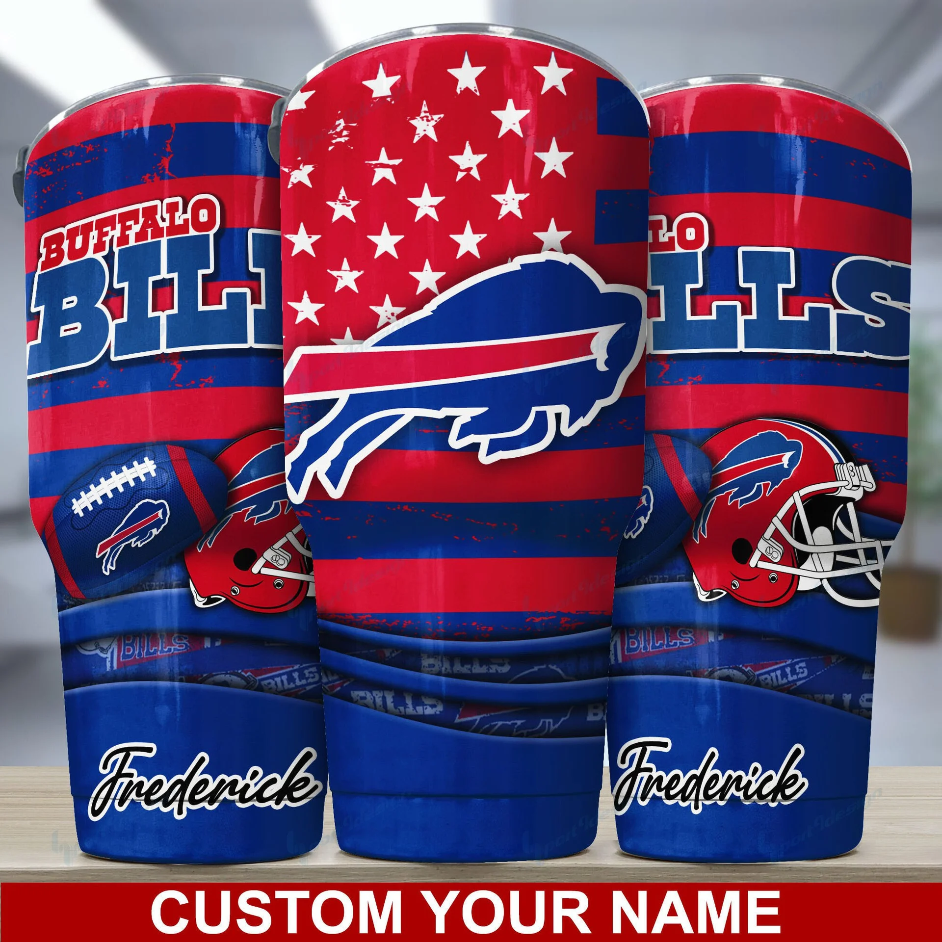 Buffalo Bills Stars & Stripes Gridiron Tumbler