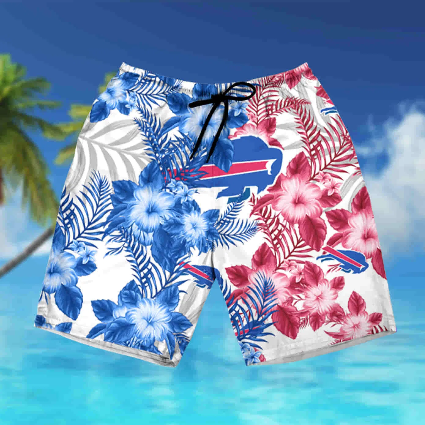 Buffalo Bills Summer Bloom Split Floral Hawaiian Short