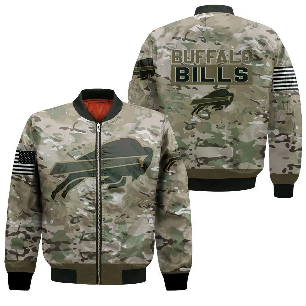 Buffalo Bills Tactical Terrain Camo Bomber Jacket