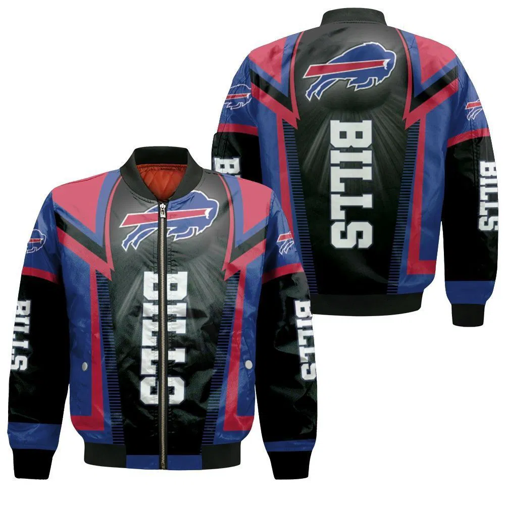 Buffalo Bills Thunderstrike Game Mode Bomber Jacket