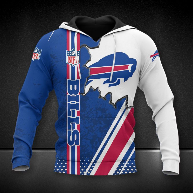 Buffalo Bills Torn Victory Hoodie